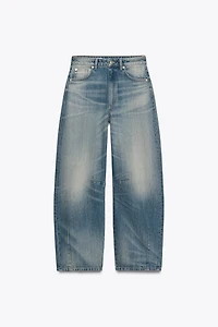 TRF MID-RISE BAGGY BALLOON JEANS