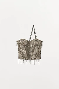 LIMITED EDITION SEQUIN BEADED CORSET