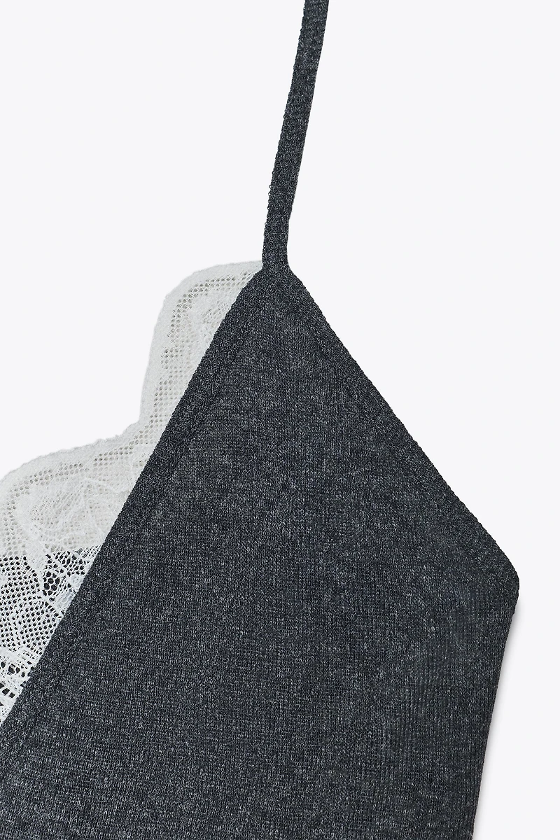 LACE STRAPPY TOP