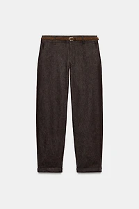 PANTALON CHINO CEINTURE TRESSÉE