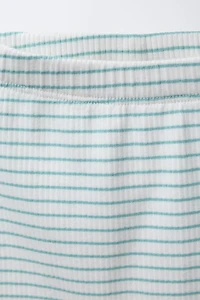 STRIPED BODYSUIT AND LEGGINGS SET