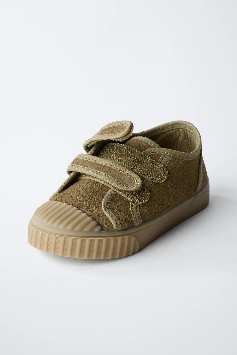 SPLIT LEATHER SNEAKERS