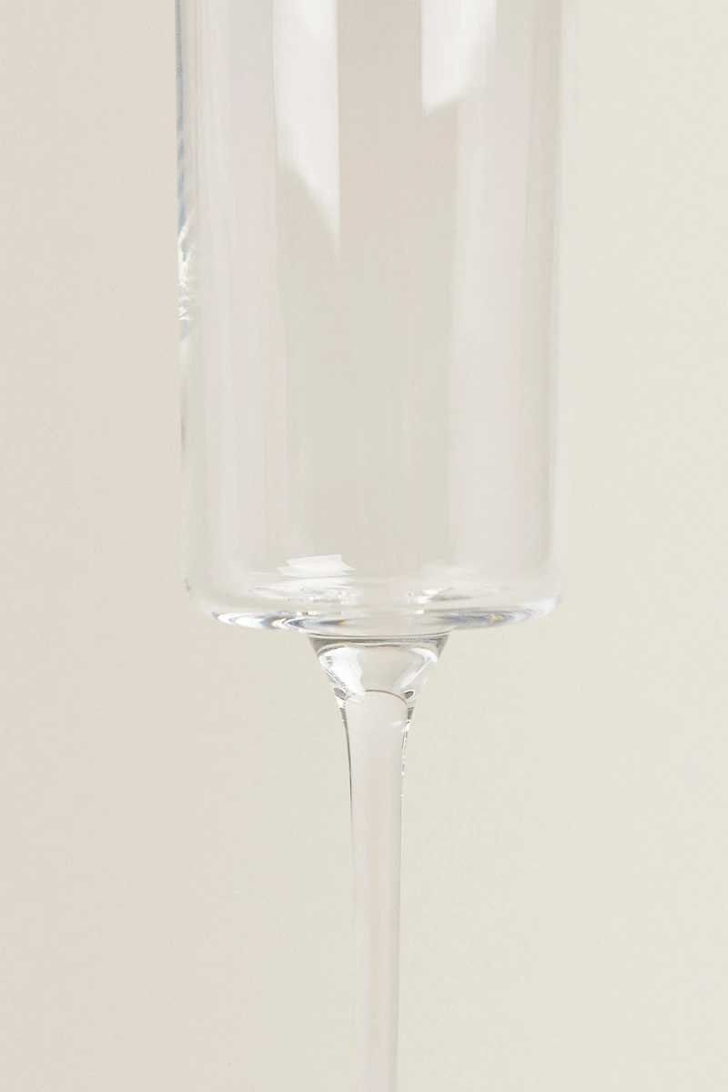 STRAIGHT CRYSTALLINE FLUTE GLASS