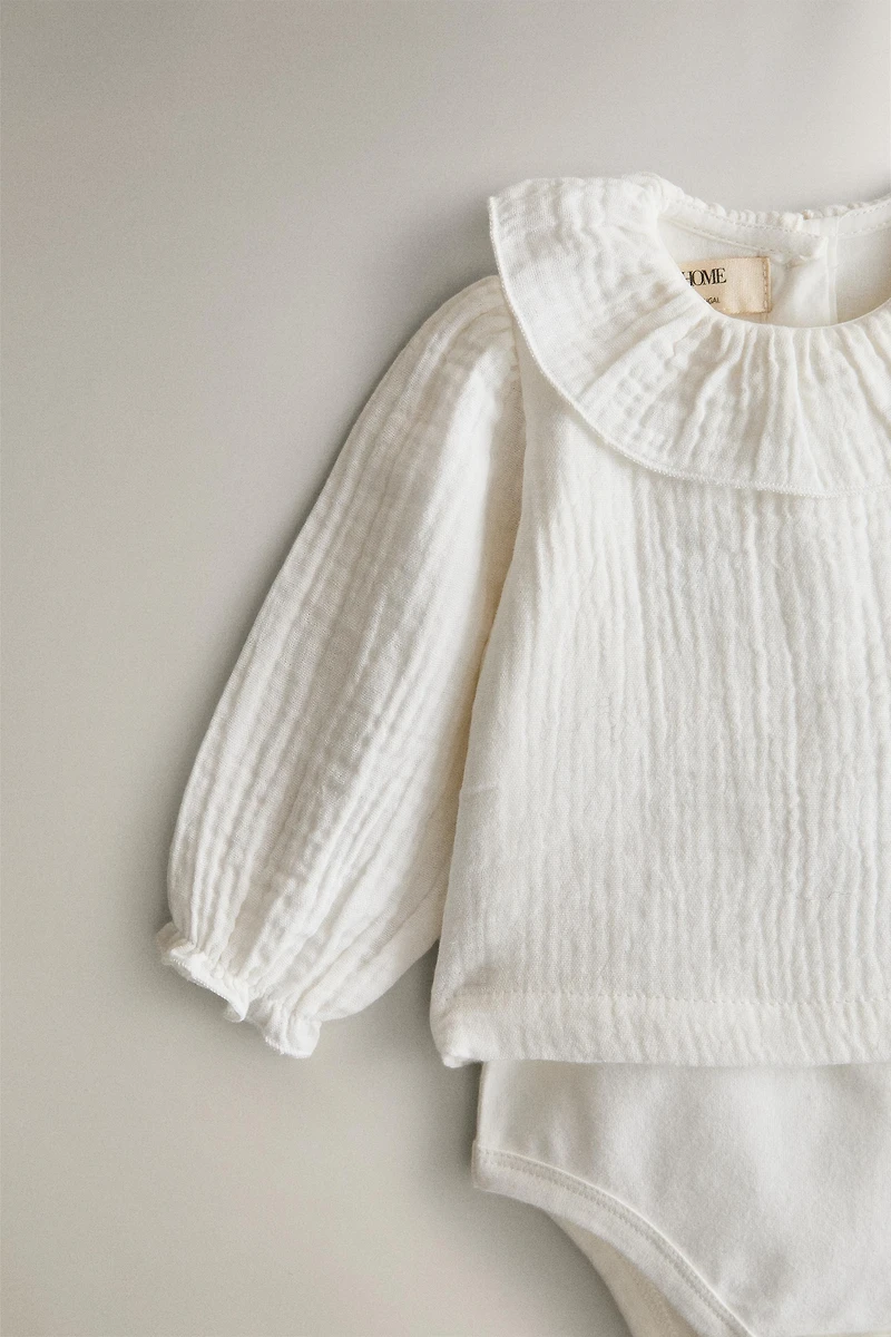 MUSLIN BABY BODYSUIT