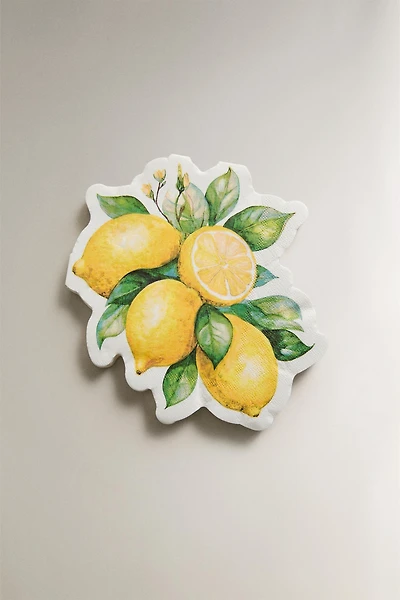 LEMON PRINT PAPER NAPKINS (PACK OF 20)