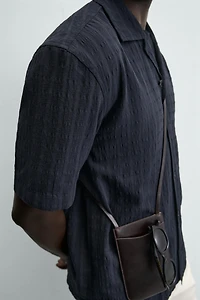 REGULAR FIT TEXTURED SHIRT