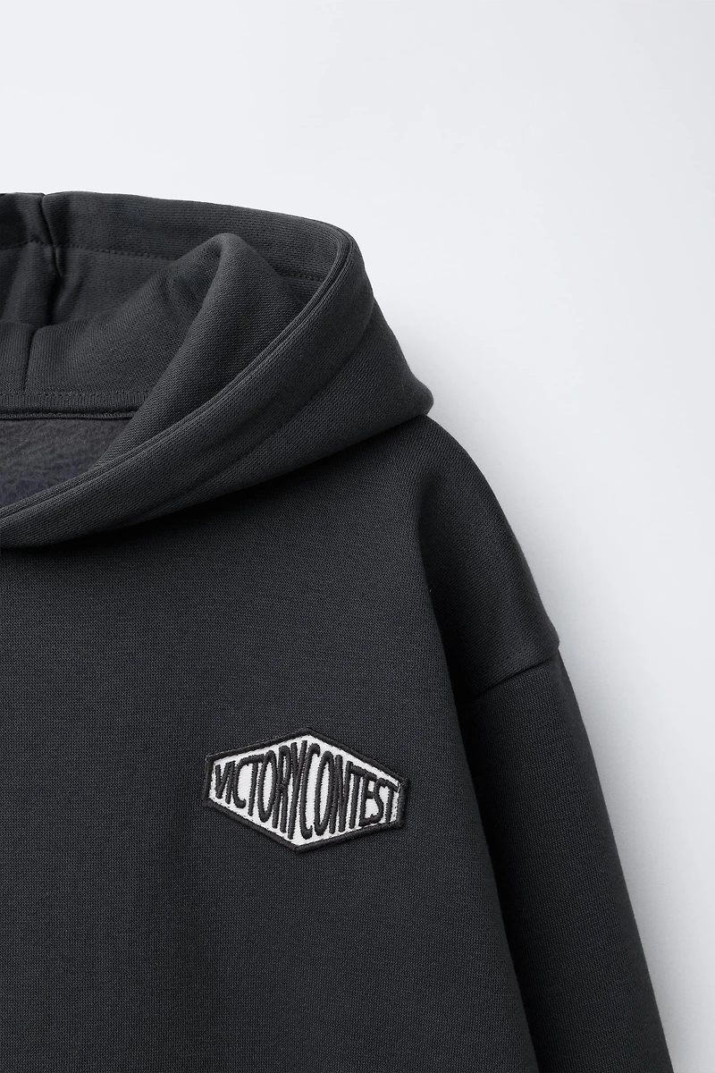 HOODIE AND JOGGER PANTS WITH PATCH SET