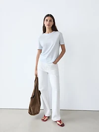 100% linen short sleeve T-shirt