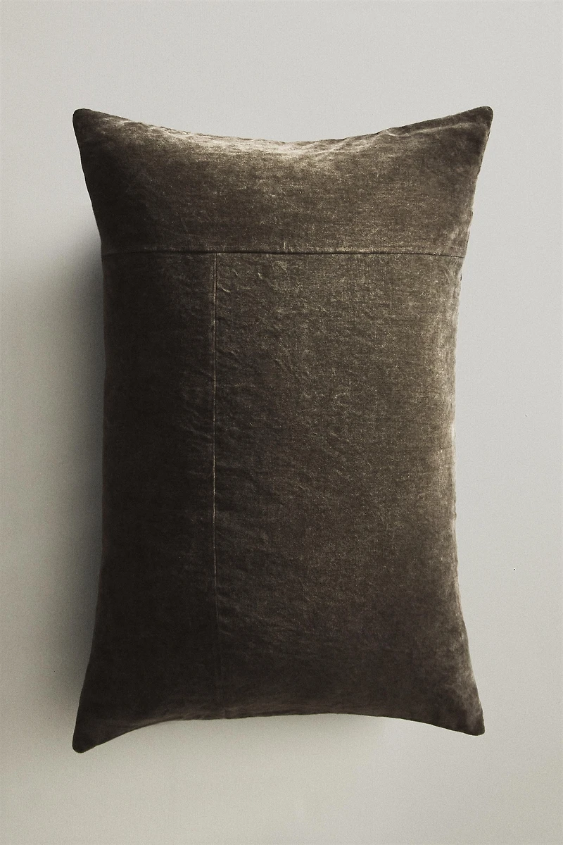 FADED VELVET CUSHION COVER