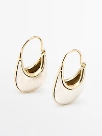Boucles d’oreilles anneaux pierre