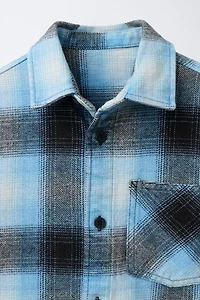 WASHED PLAID OVERSHIRT