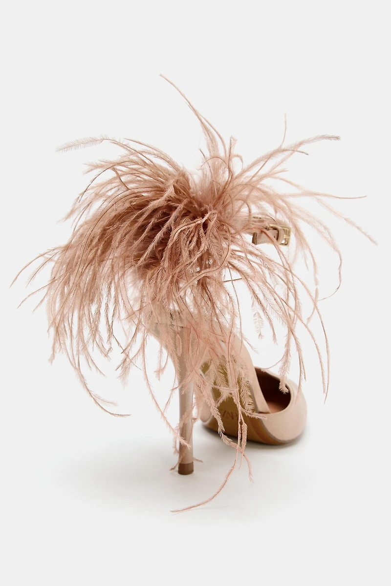 FEATHER HEELED SHOES