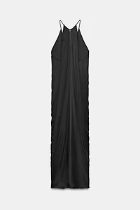 ZW COLLECTION SATIN DRAPED DRESS