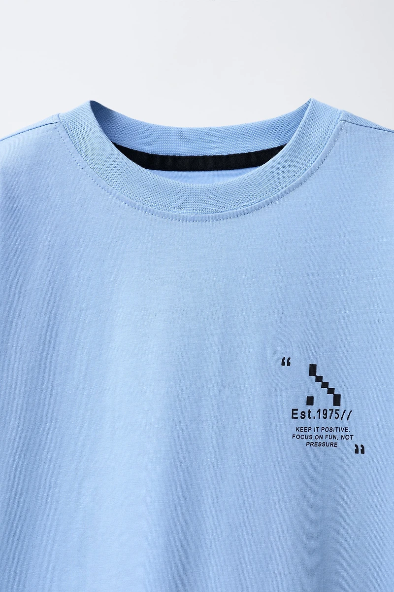 SPORTY TEXT T-SHIRT
