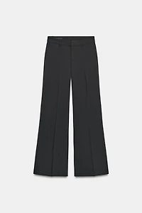 LOW-RISE PINSTRIPE PANTS