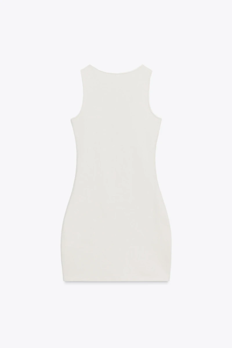 INTERLOCK BUTTON DRESS