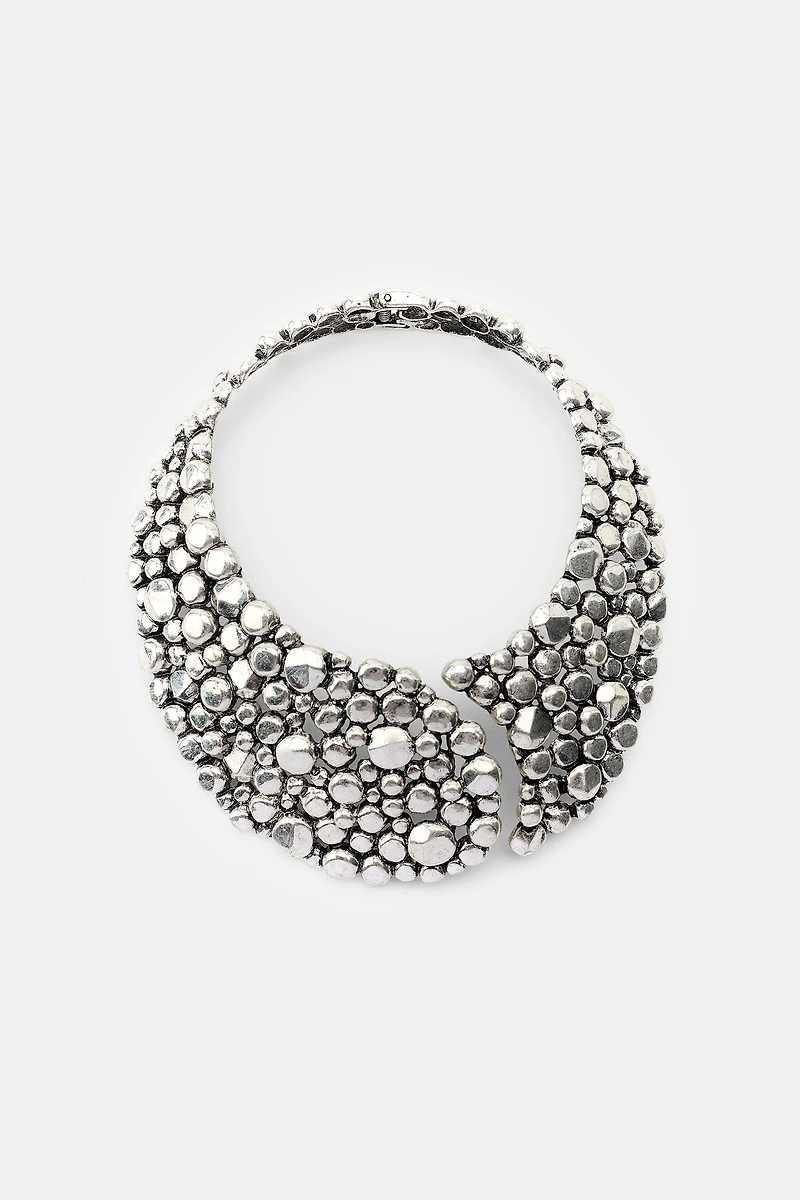 METAL BALL NECKLACE