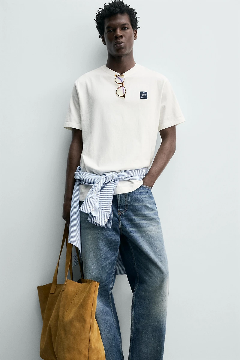 T-SHIRT IMPRIMÉ CONTRASTE