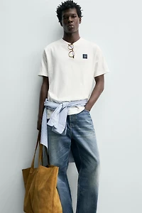 T-SHIRT IMPRIMÉ CONTRASTE