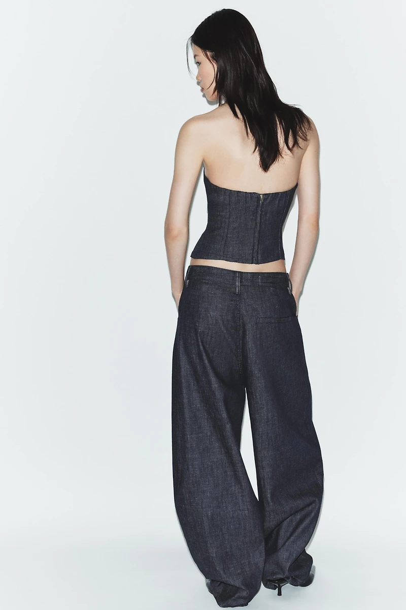 TRF HI-RISE BARREL JEANS