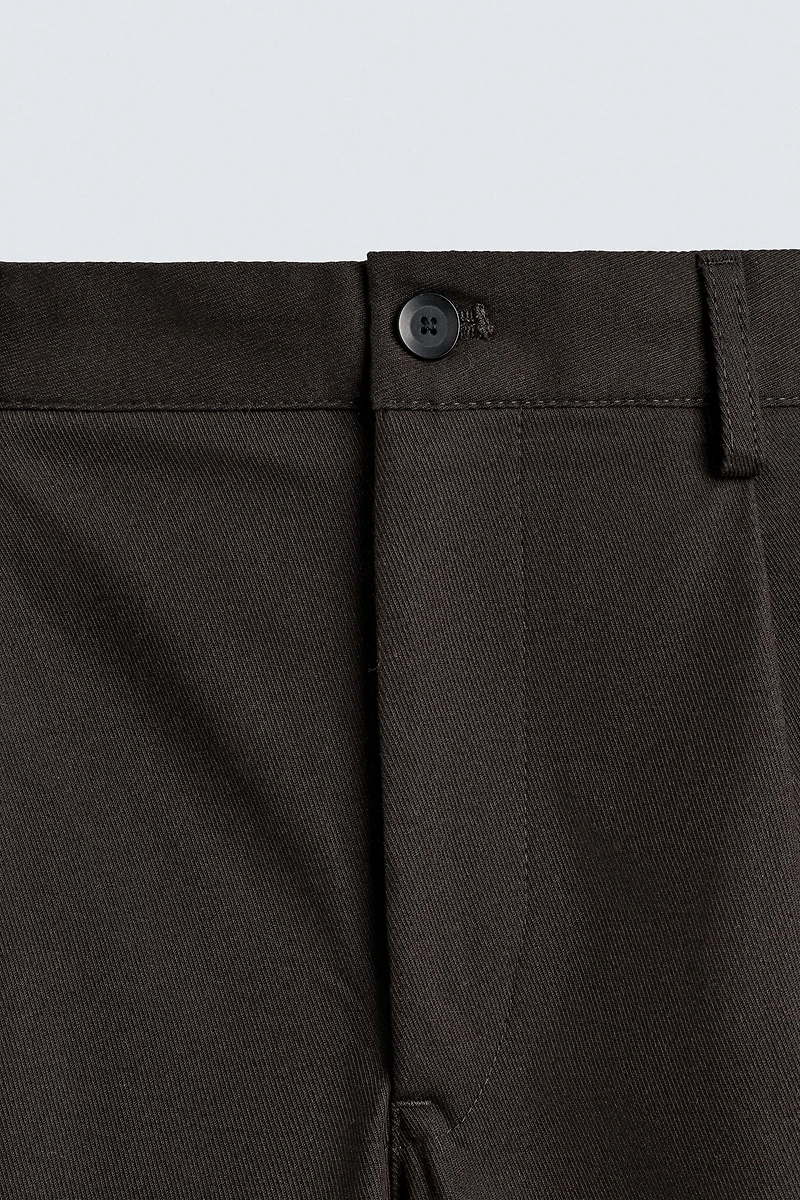 PLEATED TEXTURED PANTS