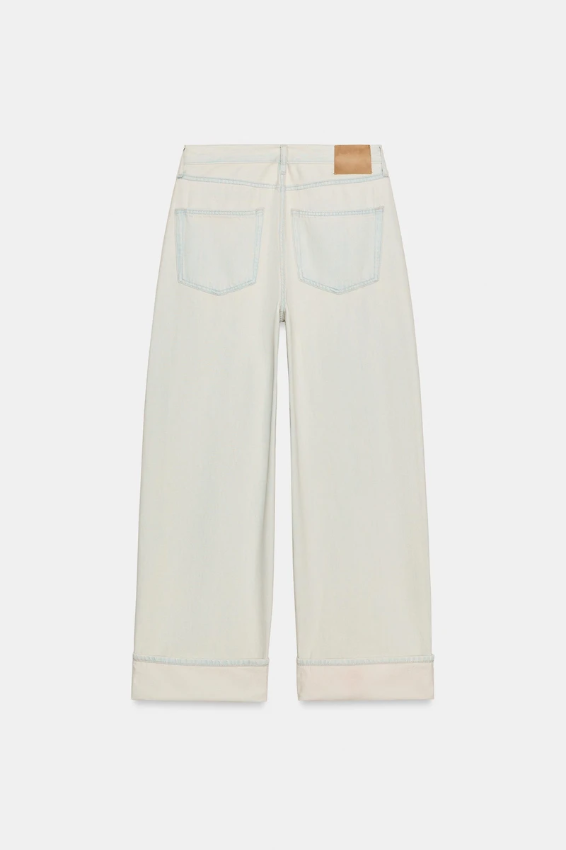 ZW COLLECTION BAGGY MID-RISE JEANS