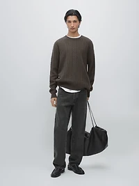 Pull en maille à motif texturé