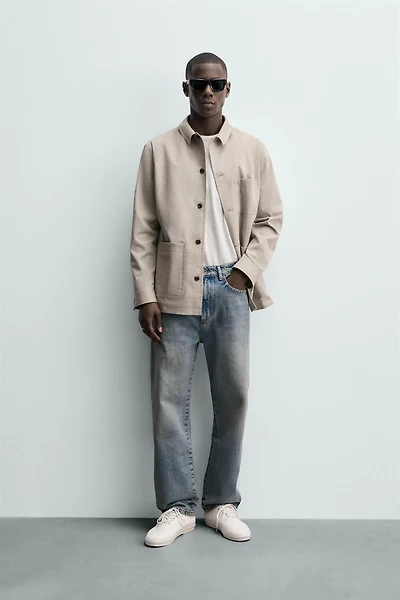 HERRINGBONE REGULAR FIT JACKET