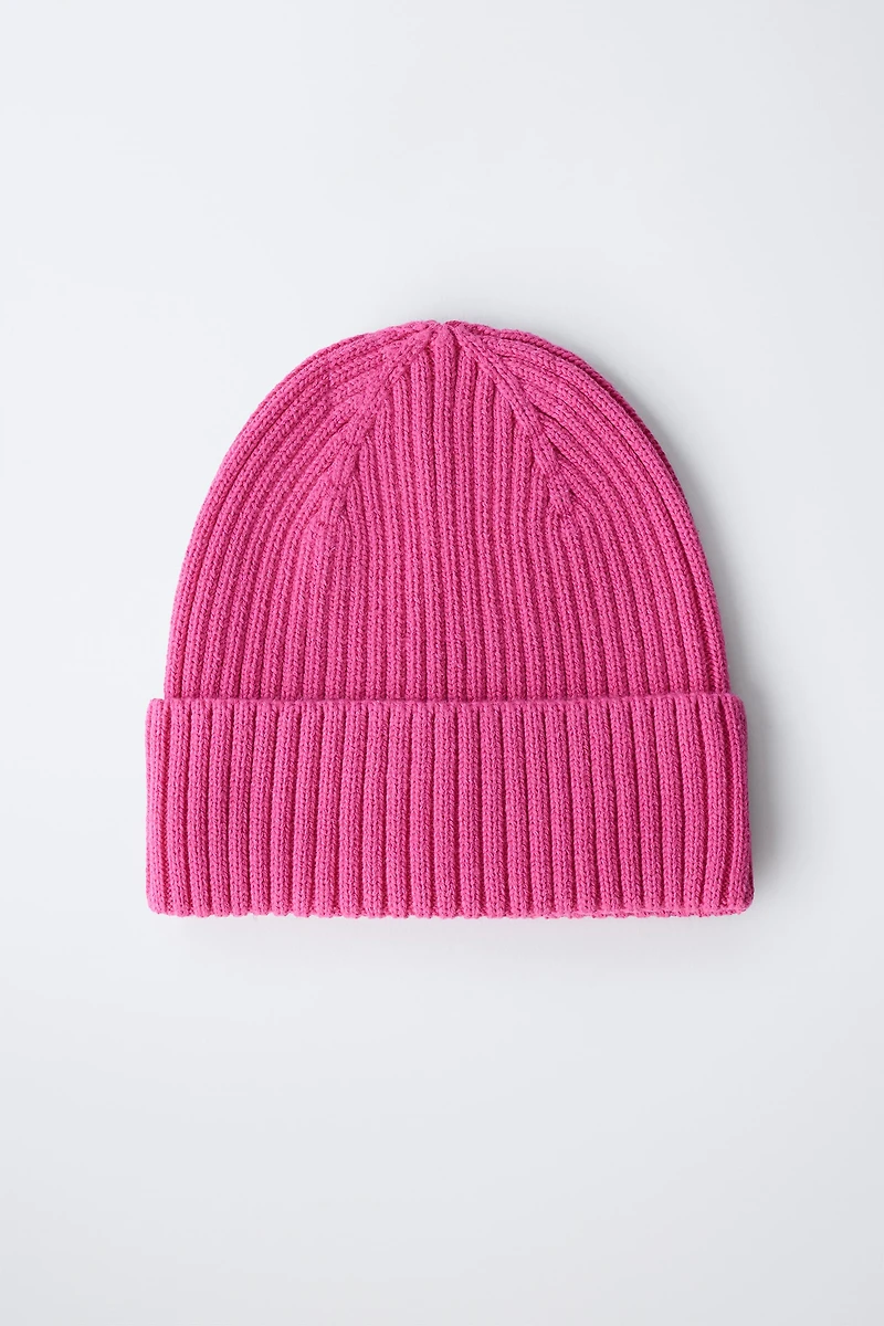 PLAIN KNIT HAT