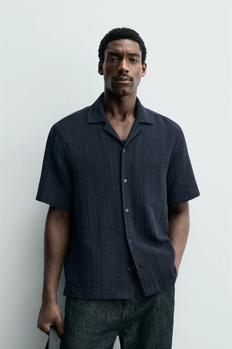 CHEMISE JACQUARD GÉOMÉTRIQUE