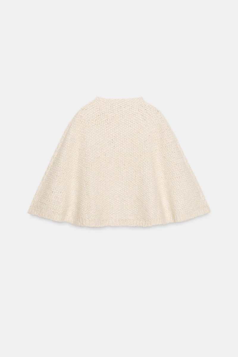 CHUNKY KNIT CAPE JUMPER