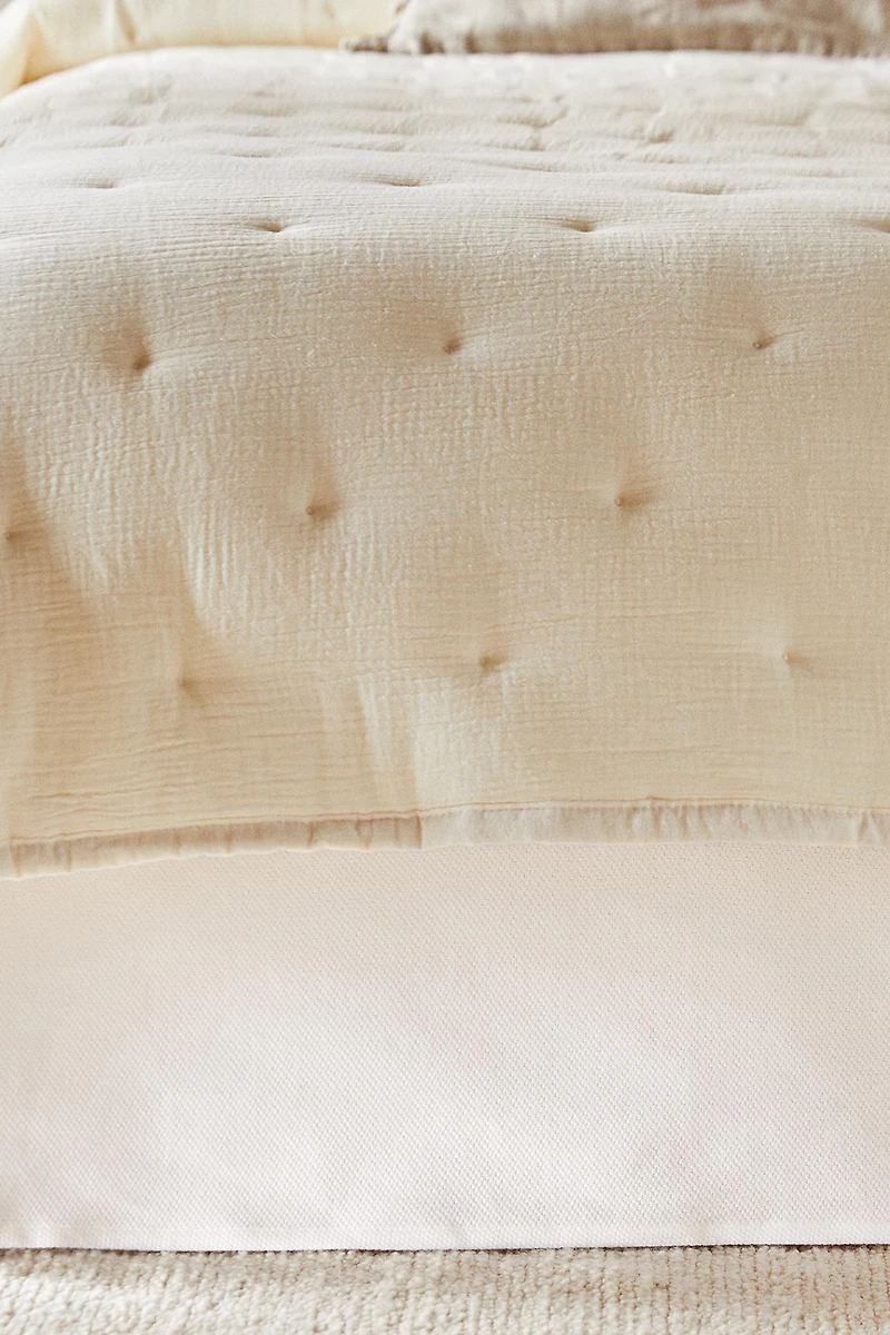 COTTON PIQUÉ BEDSKIRT