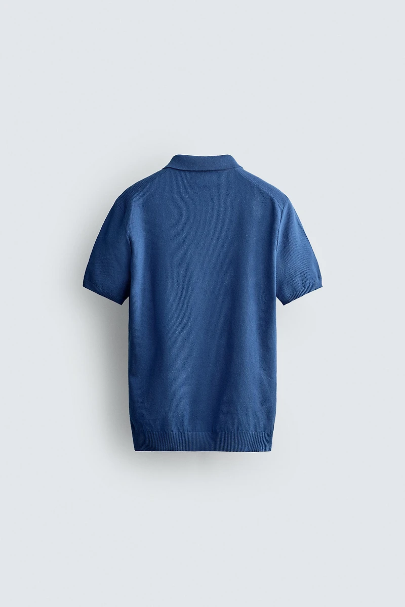 REGULAR FIT TEXTURED KNIT POLO