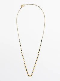 Chain necklace with beads