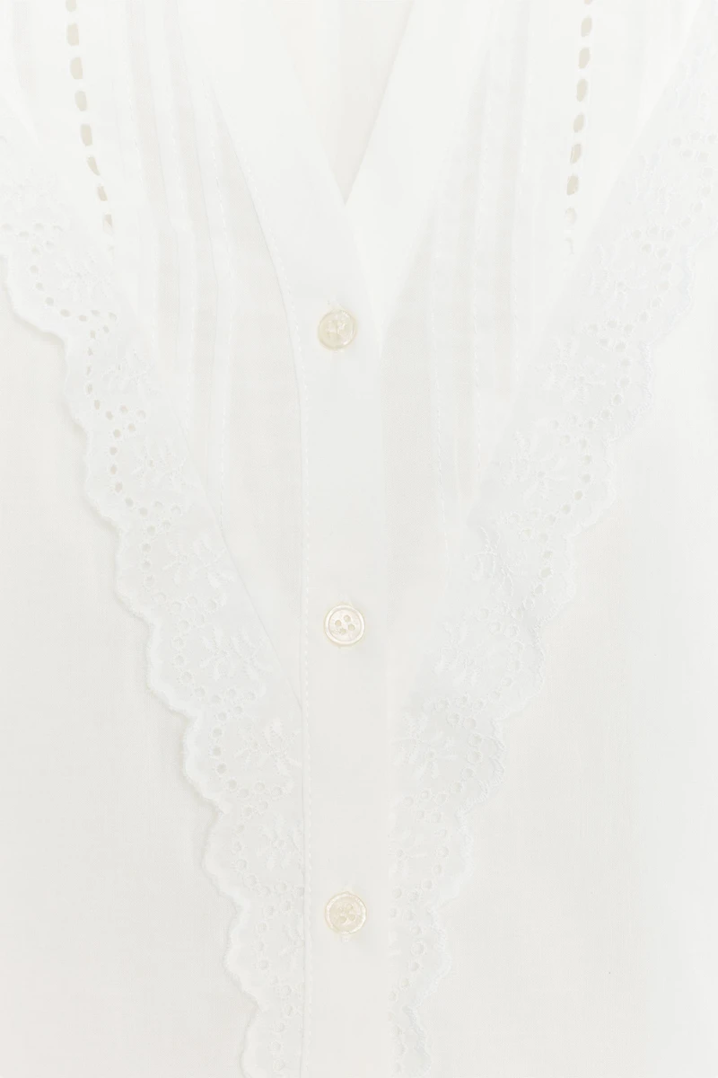 BLOUSE À MANCHES BOUFFANTES