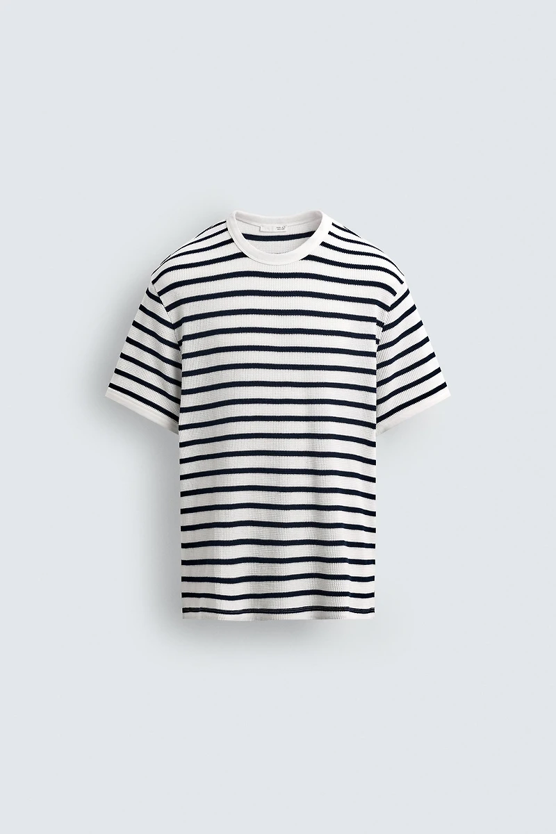WAFFLE KNIT T-SHIRT