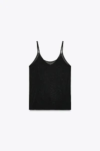 STRAPPY KNIT TOP