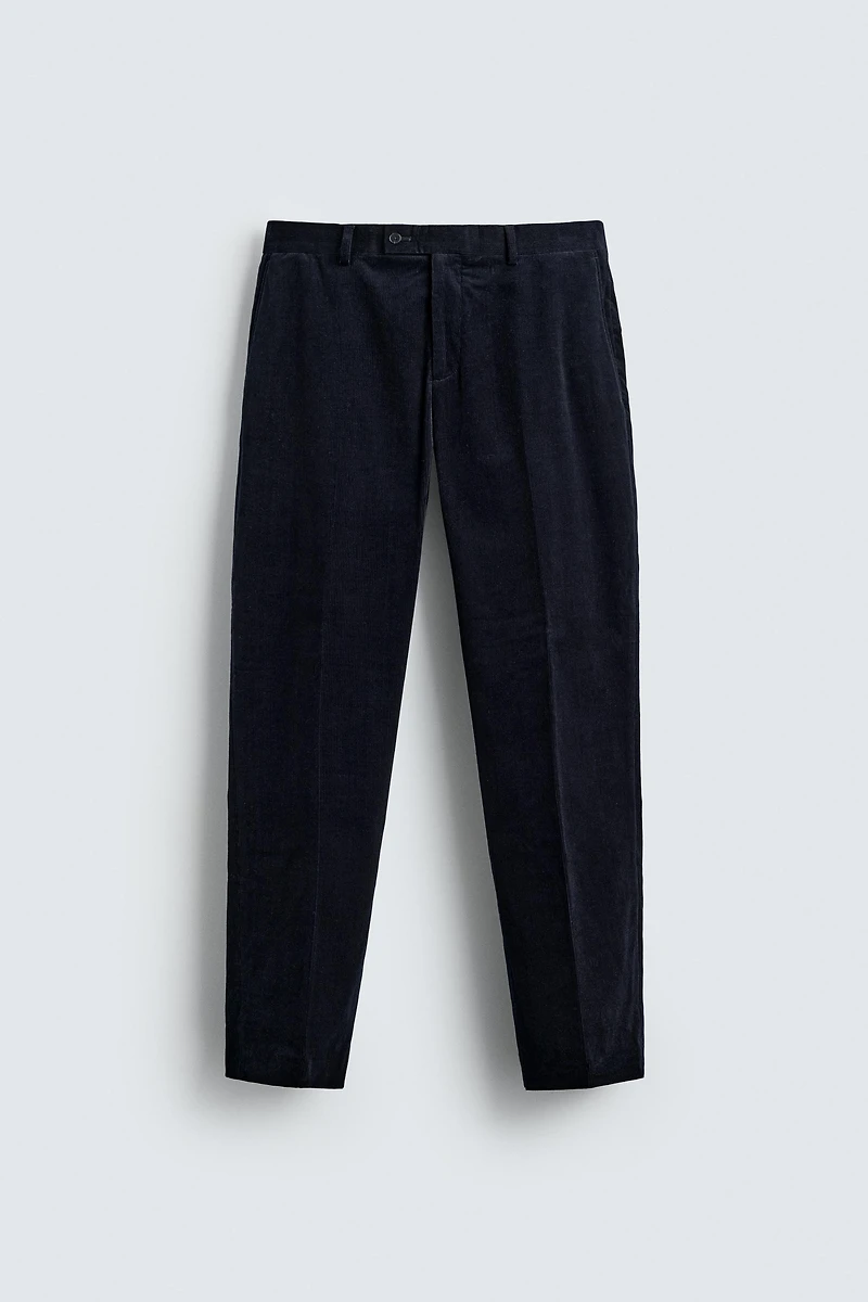 CORDUROY SUIT PANTS