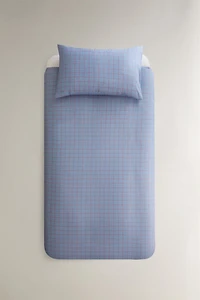 KIDS PLAID DUVET COVER