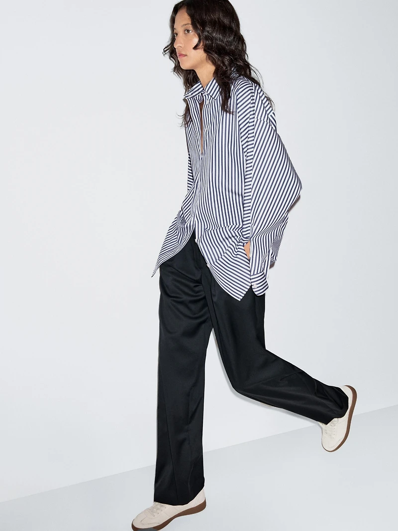 Striped oversize shirt