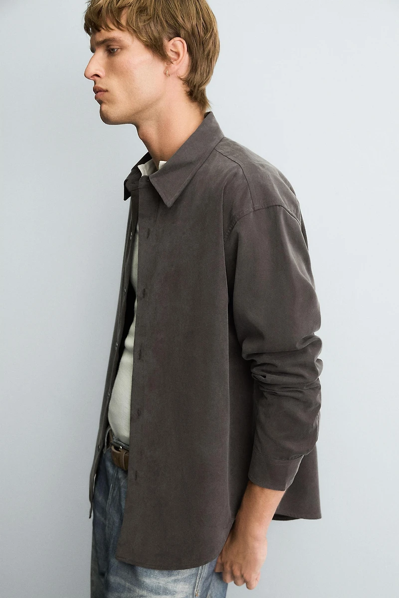 RELAXED FIT FLOWY SHIRT