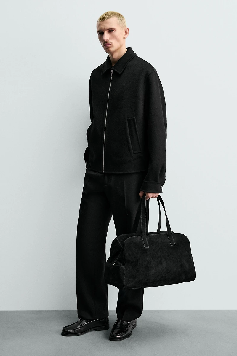 LEATHER TRAVEL BAG M