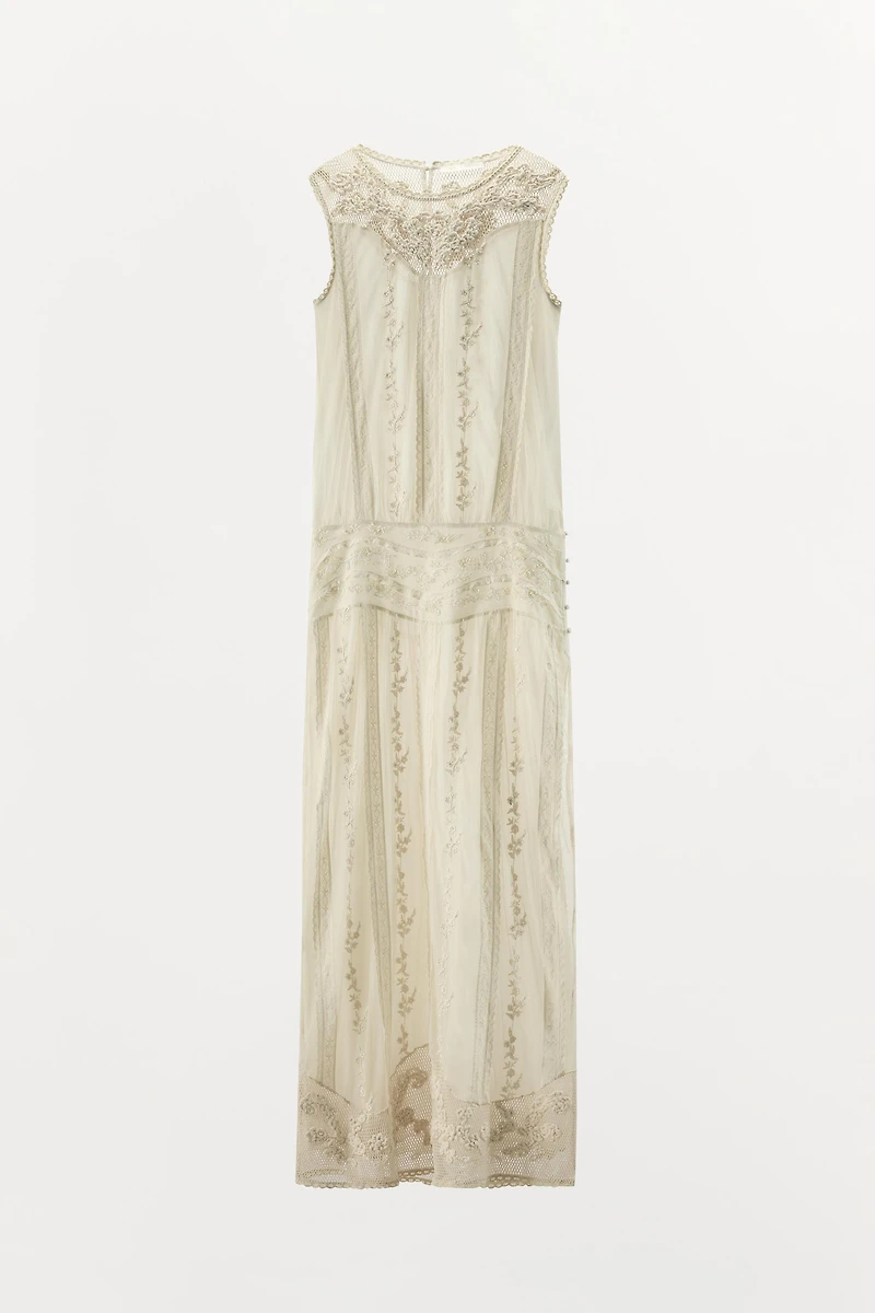 ROBE BRODERIES DENTELLE FANTAISIE LIMITED EDITION