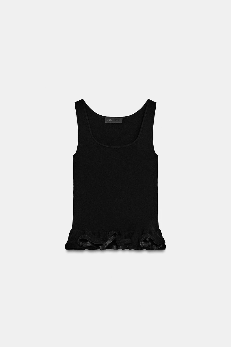 WAVE HEM KNIT TOP