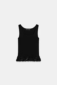 WAVE HEM KNIT TOP