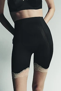 LACE POLYAMIDE BLEND SHORTS