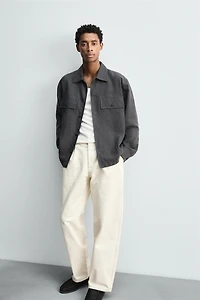 PANTALON PLIS CHEVRONS