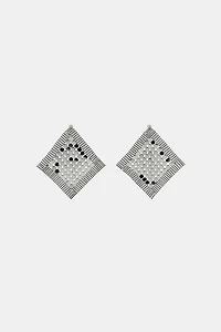 RHOMBUS MESH EARRINGS