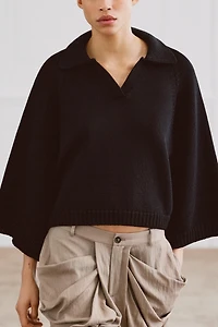 PULL EN MAILLE COL POLO
