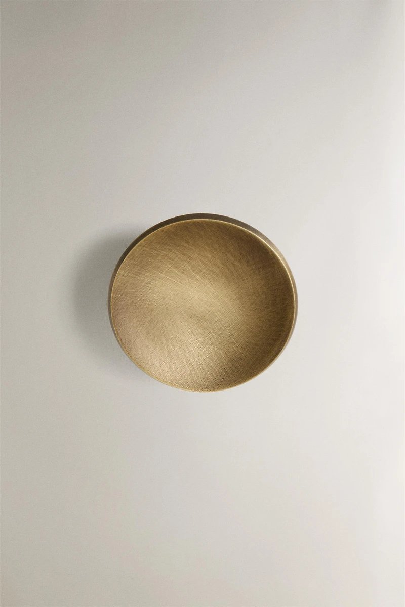 LOT BOUTONS DE PORTE LAITON RONDS (LOT DE 2